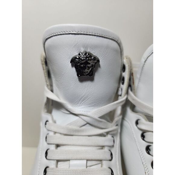 Versace Leather High Top Sneakers Size 45